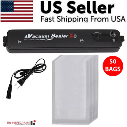 Vacuum Sealer Machine Food Preservation Storage Saver Automatic with Seal Bag